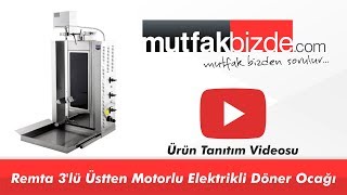Remta 3 Radyan Üstten Motorlu Elektrikli Döner Ocağı - Sd14