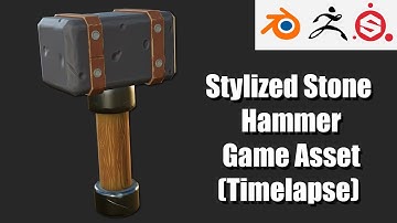 Stylized Hammer Game Asset - Blender 2.8, Zbrush, Substance Painter (SpeedArt)