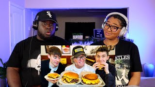 Kidd and Cee Reacts To Brits try the best Burgers in New York!