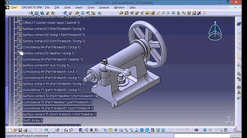 Animation of Tailstock of PSG A141 lathe in CATIA v5