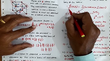 Structure Factor calculation for cubic Diamond Structure