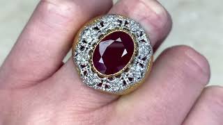 Vintage Ruby Buccellati Ring. Circa 1950 - Buccellati Ruby Ring - Hand Video