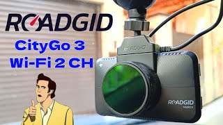 Видеорегистратор Roadgid CityGo 3 Wi-Fi 2CH. Крутая модель с двумя камерами и Wi-FI!