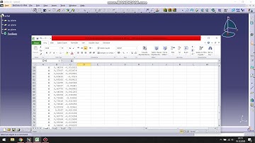 Airfoil koordinatları Excel