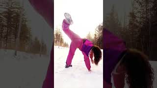 Pov: you took a time machine and appeared in winter 80s in front of a contemporary dancer #shorts