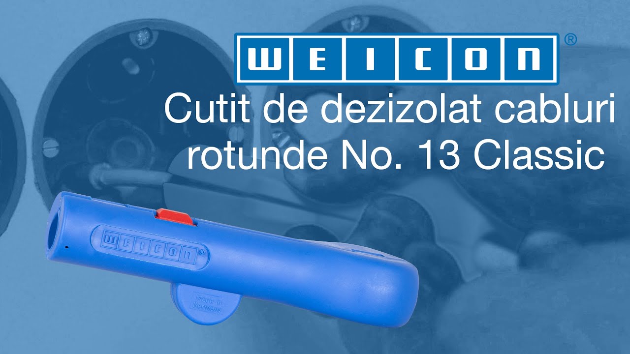 WEICON TOOLS Cutit de dezizolat cabluri rotunde No. 13 Classic - YouTube