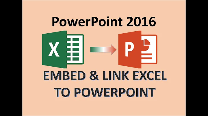 PowerPoint 2016 - Insert Excel in PPT - How to Link Sheet in Presentation - Create & Add Attach File