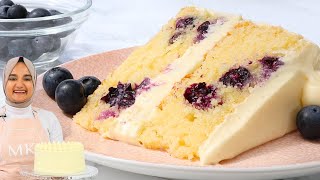 Melt in your mouth LEMON BLUEBERRY CAKE with the most velvety crumb! by Cakes by MK 54,640 views 2 months ago 7 minutes, 39 seconds