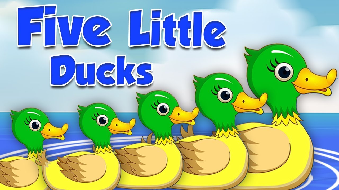 cinco pequenos patos | patos rima | Videos Infantiles | 5 Little Ducks ...