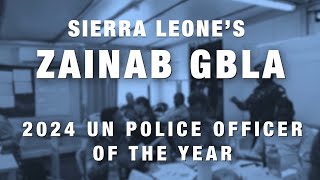 Woman Peacekeeper from Sierra Leone Wins Top UN Police Honour | UN Global Lens