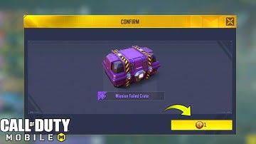 *NEW* Codm 1 CP Mission Failed Crate