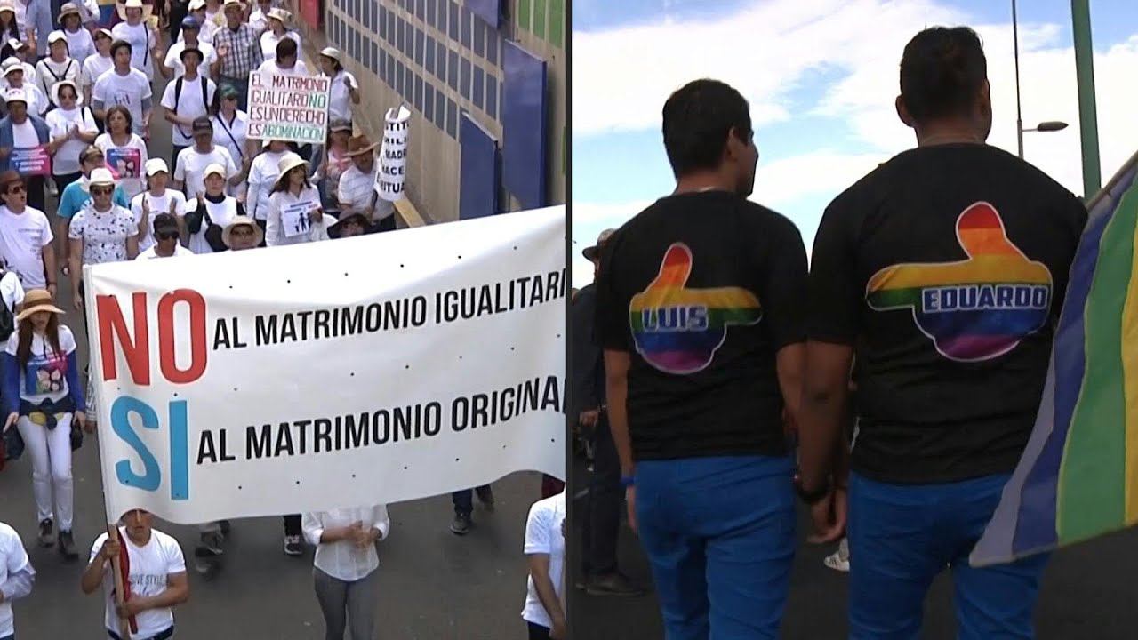 Miles marchan en Ecuador a favor y en contra del matrimonio igualitario | AFP homosexuales más importantes de la historia