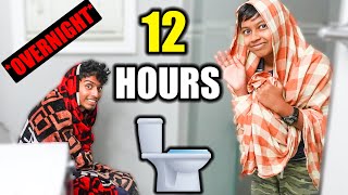 WE SPENT OVERNIGHT IN BATHROOM 🚽 😜  - *PRANKED VAJRE INSIDE* 😂  | VelBros Tamil