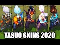 All Yasuo Skins Spotlight 2020 (League of Legends)