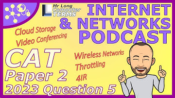 CAT | Internet & Networks | Grade 12 | Paper 2 2023 | Question 5 | Mr Long Computer Terms Podcast