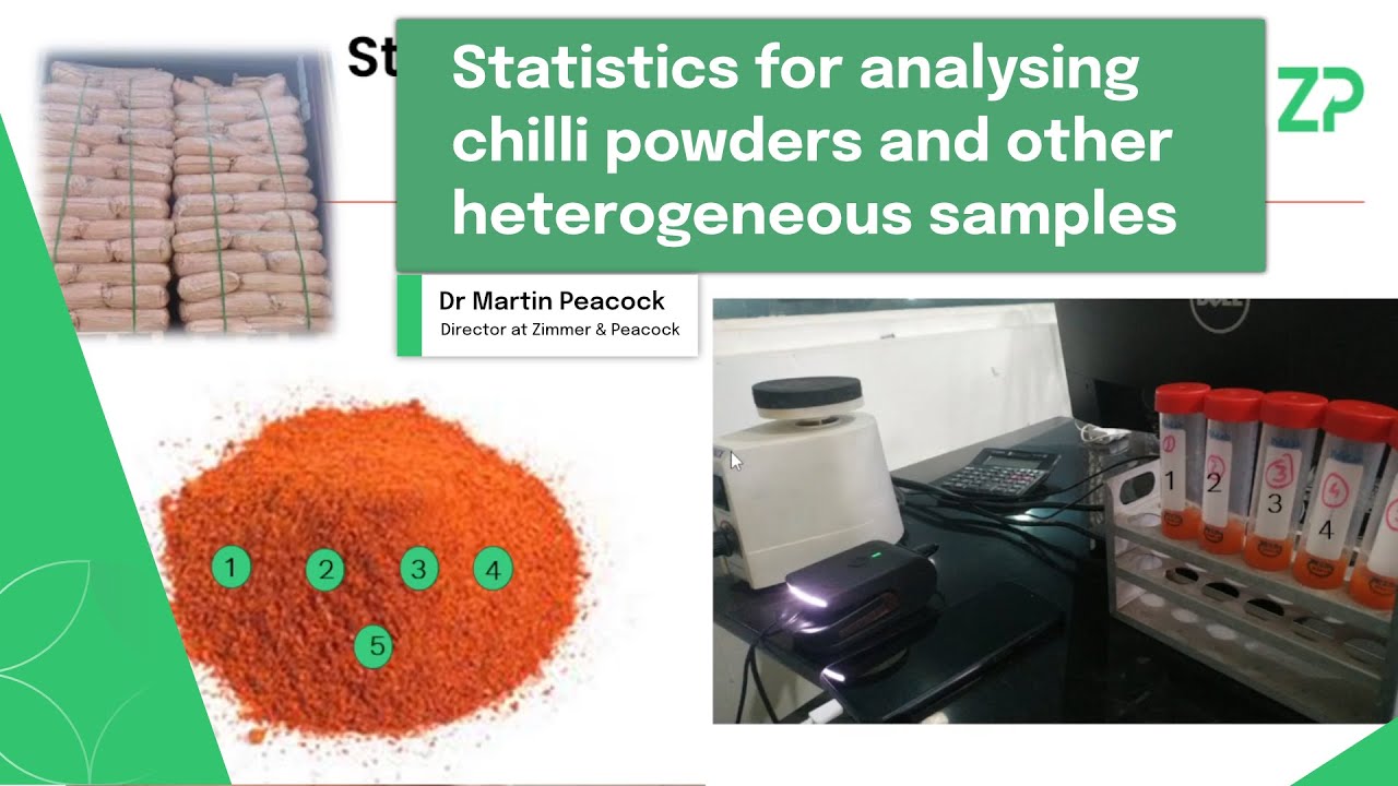 Statistics for analysing chilli powders and other heterogeneous samples ...
