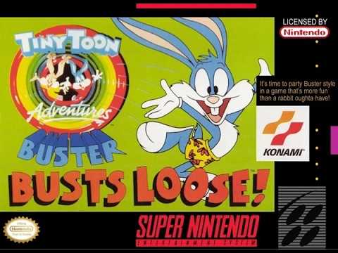 Opening to Tiny Toon Adventures: Buster Busts Loose! 1993 SNES Game