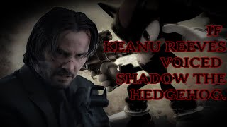 If Keanu Reeves voiced Shadow the Hedgehog.