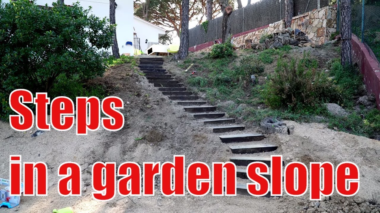 How To Make Steps In A Garden Slope - Youtube