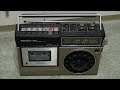 Unboxing National Panasonic RQ-543ADS MW SW1 SW2 Radio Cassette Recorder world voltage 4D Cell