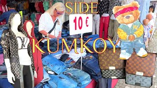 SIDE KUMKOY SHOPPING STREET WALKING TOUR / TÜRKIYE ANTALYA #side #kumkoy #turkey #antalya #bazaar