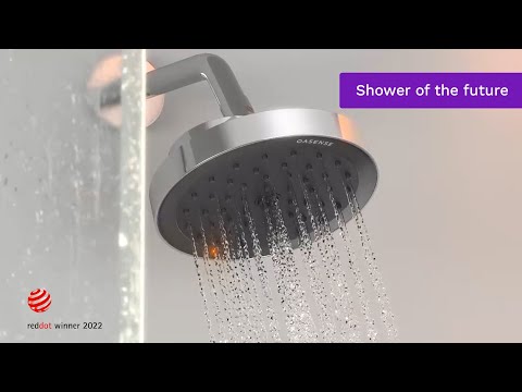 Full flow yet sustainable, Oasense Reva smart shower head automatically saves you water!