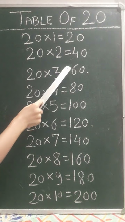 Table of 20 | Math table 20 | Pahada | Pahade | पहाड़ा | ganit | jadval | tabuada | جدول الضرب |乘數表
