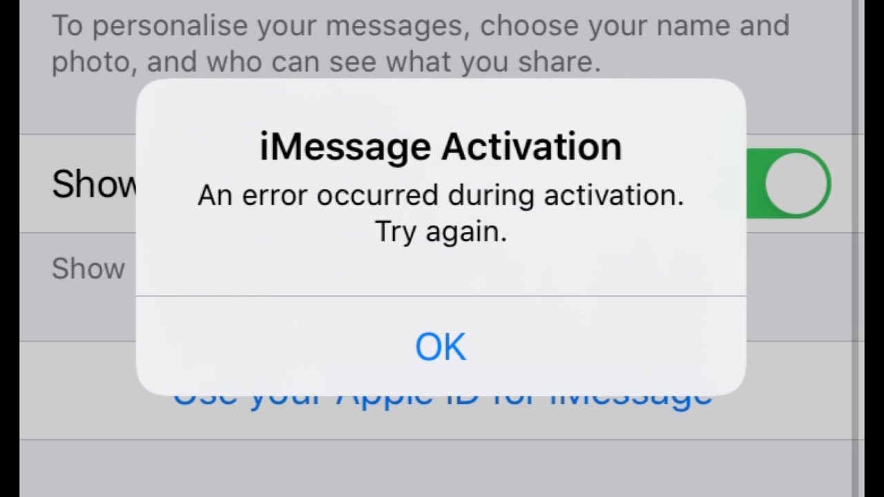 Как заблокировать ютуб на айфоне. Активация аймесседж на айфоне. Activation Error iphone. FACETIME И IMESSAGE ошибка. При активации IMESSAGE произошла ошибка.