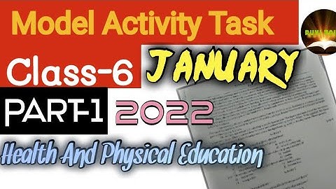 Model Activity Task|Class-6 Health and physical education WBBSE #modelactivitytask #classsix