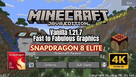 Minecraft Java 1.21.7 Vanilla on PojavLauncher | Snapdragon 8 Elite iQOO 13 Test! 🔥