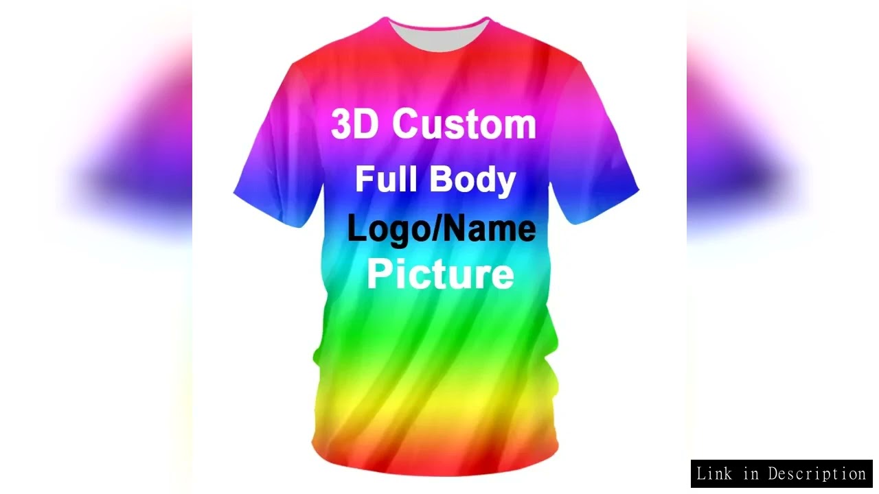 Custom Your Exclusive 3D All Over Printed T Shirt For Men Fashion Hip Hop Short Sleeve Tops Abstract