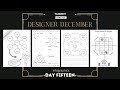Designer December Day 15 - Infographics!  Cool charts, flowcharts and workbooks.