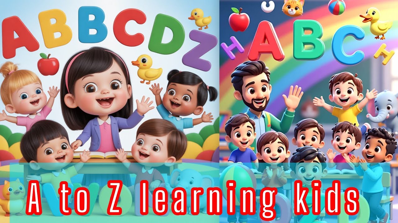 A to Z learning for kids. Learn ABC kids learning hub kids learning English Alphabet 🤗🤩🌙