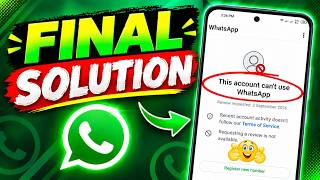 Whatsapp Ban New Solution 2026 || This account can't use Whatsapp problem New 2026