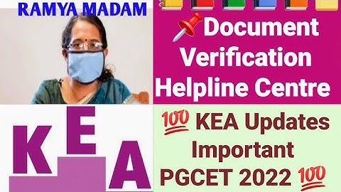 PGCET Document verification 2024|Pgcet 2024|Kea Documents required #documentverification #pgcet2024