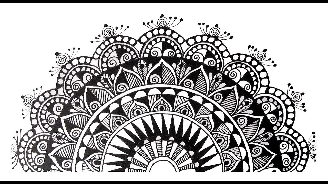 EASY MANDALA ART FOR BEGINNERS STEP BY STEP TUTORIAL | DOODLING