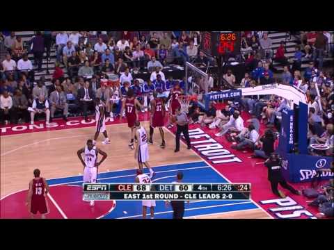 LeBron James 25 Points vs Pistons Game 3 Playoffs 2009! HD! 24.4.09