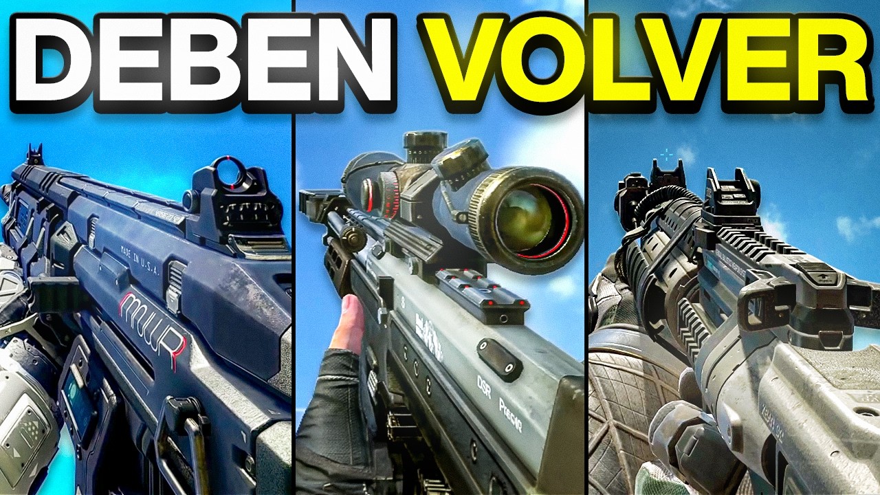 Las MEJORES ARMAS que DEBEN VOLVER a CALL OF DUTY | TOP 10