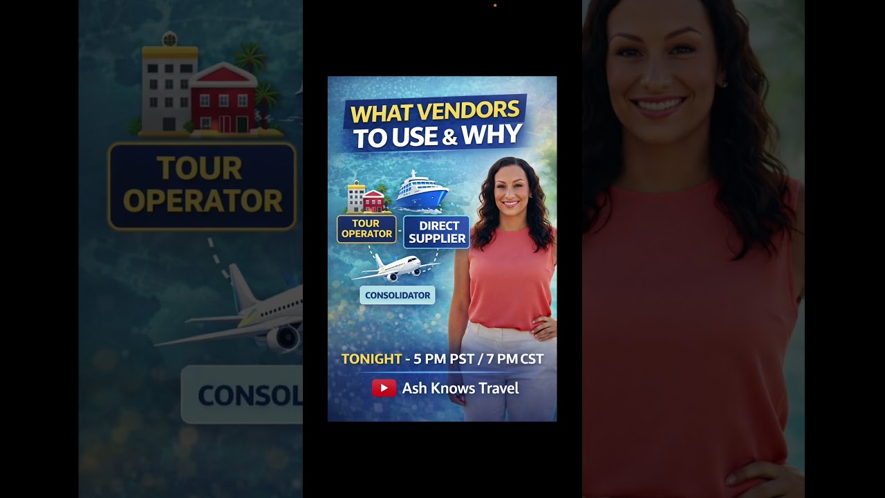 What Vendors Should Travel Agents Use & WHY? 👀✈️ LIVE Tonight!