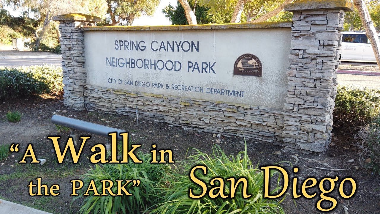 "A Walk in the Park," San Diego - Spring Canyon Neighborhood Park  [4K] Walk 🇺🇸