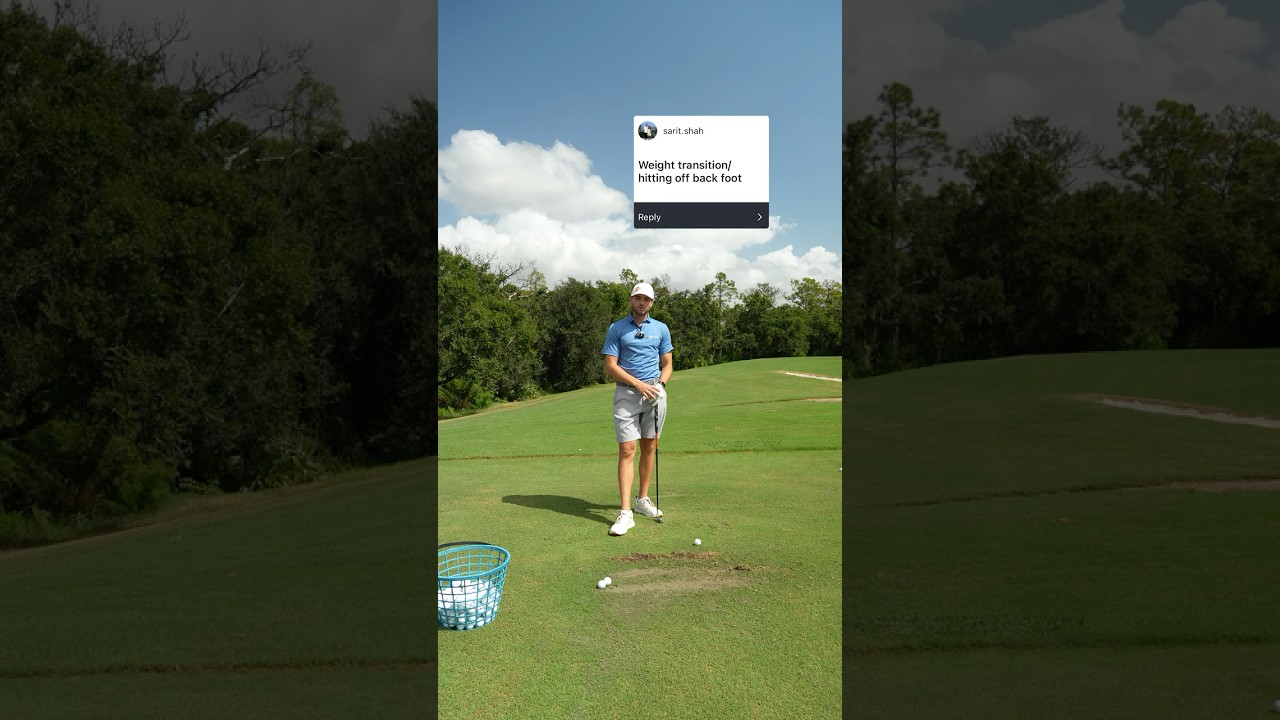 Как правильно переносить вес при ударе в гольфе 🙌⛳️