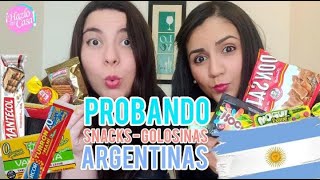 PROBANDO GOLOSINAS - SNACKS - DULCES ARGENTINOS [ Nos gustarán? ]