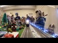 Babylon old town hall railroad holiday layout inner loop train pov