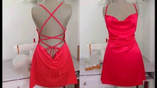 تفصيل وخياطة احدث موديل للعرائس بقصة جديدة / فيديو مخصص للمبتدئات/  Lingerie dress