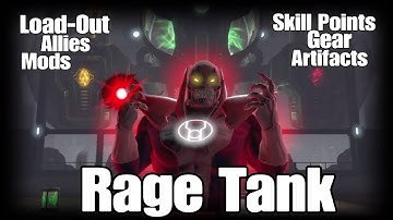 DCUO | Rage Tank Load Out |  Skill Points |Allies | Mods | Gear