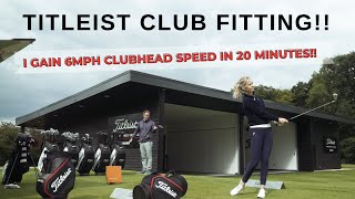 I GAIN 6MPH in DRIVER CLUBHEAD SPEED IN 40 Minutes?! CLUB FITTING WITH TITLEIST TSr WOODS!!!