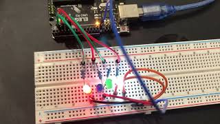 4 Bit Binary Counter using LED on breadboard