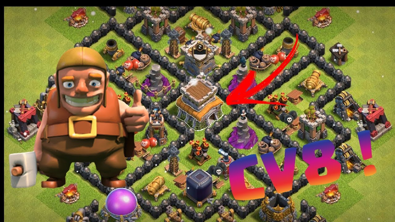 MONTANDO MEU NOVO LAYOUT CV8 | CLASH OF CLANS | Biel Clash