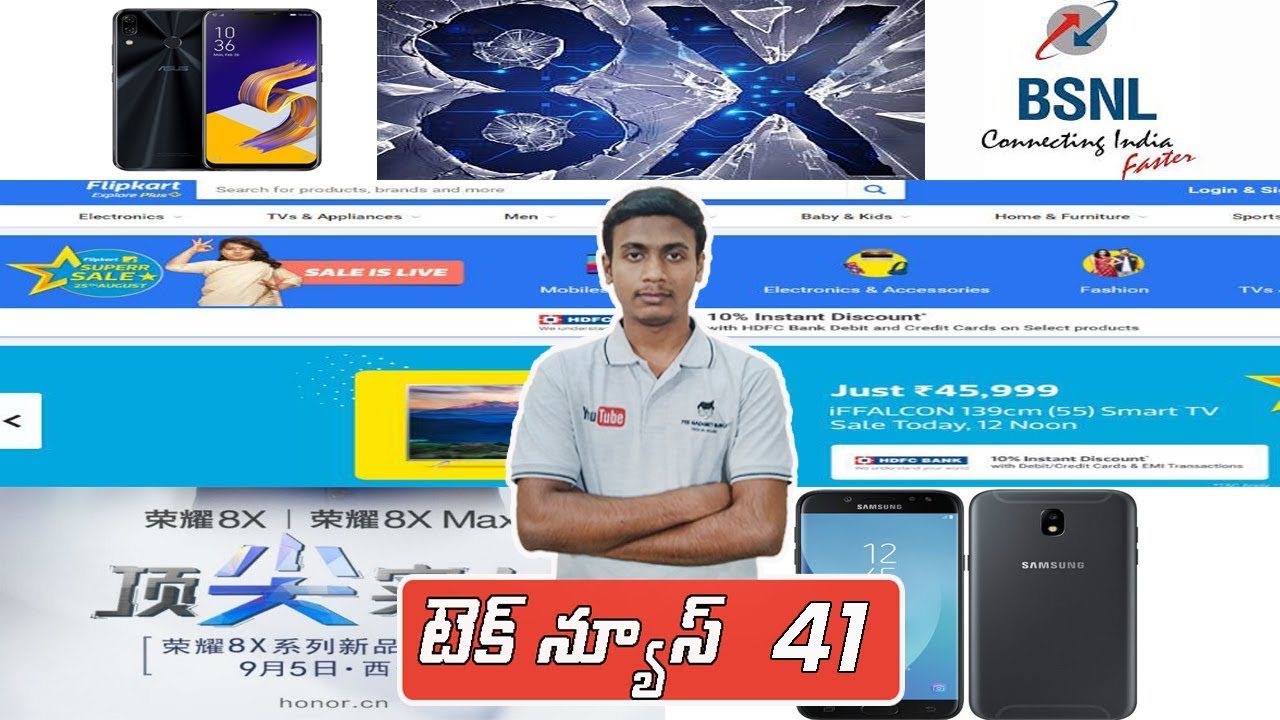 MSGG Tech News 41 Samsung Galaxy J5,BSNL,Flipkart Superr Sale,Honor,Asus Zenfone 5Z