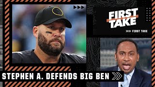 'JUST BLASPHEMY' - Stephen A. frustrated by Big Ben being called the worst AFC North QB | First Take